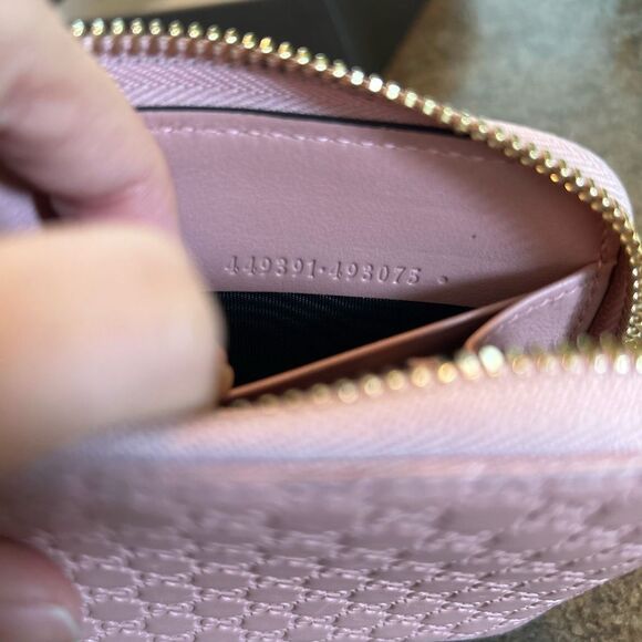 Gucci Micro Guccissima Long Wallet Leather Pink with BOX - Picture 6 of 16